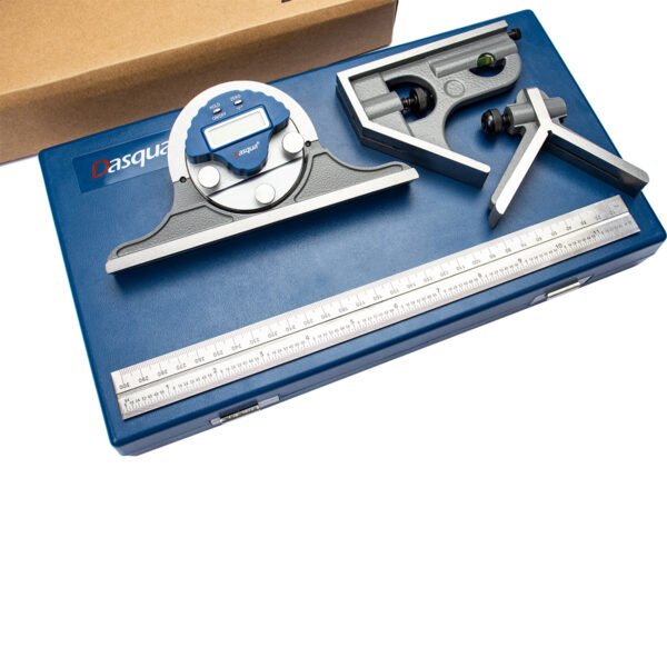 SET ESCUADRA DIG UNIV DASQUA 4PCS RANGO:300MM 0-180°