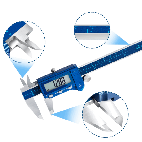 PIE DE MET DIG PRO IP67 PANTALLA GRANDE 6"X0,01MM/ 0,0005(0-150MM) DASQUA - Imagen 5