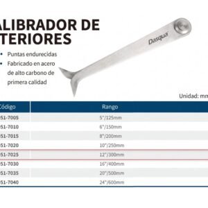 PINZA INTERIOR 300MM-12- DASQUA